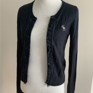 Abercrombie & Fitch, navy lightweight cardigan, Small